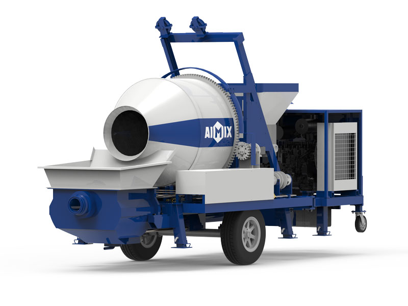 ABJZ30C diesel powered portable concrete mixer pump